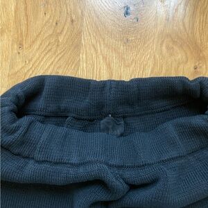 babaa black knitted shorts